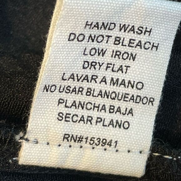 Timing Tie Front Top Sheer Lace Trim Black M NWT - Picture 9 of 9